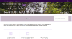 Desktop Screenshot of cityofwalhalla.com